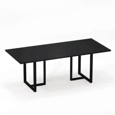 Imagem de Mesa de Reunião Retangular Tubular P25 Pandin 2,6 M Preto