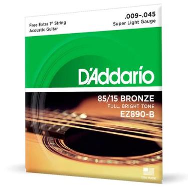 Imagem de Encordoamento Para Violão Aço D'ddario EZ-890 - D'ADDARIO
