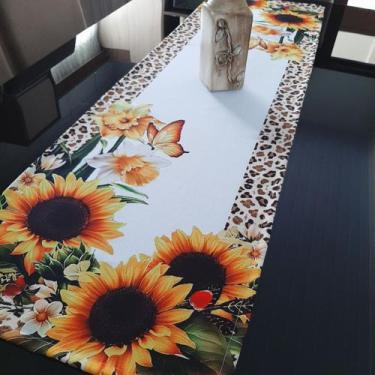 Imagem de Caminho Trilho de Mesa Girassol 03 - Colorful Tapetes