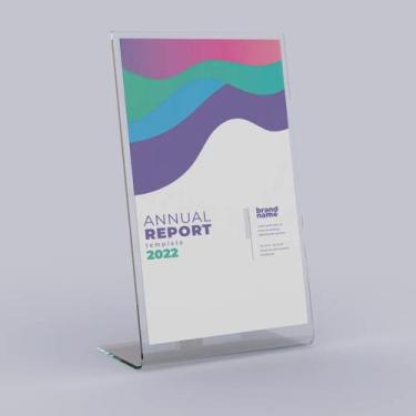 Imagem de Display Expositor A4 em L Acrílico Mesa Balcao Vertical C/5 - iacrilic