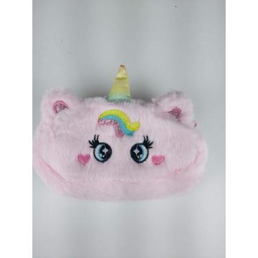 Imagem de Estojo Escolar Pelúcia Fofinha Unicornio e Panda Á Escolher - IMPORTAD