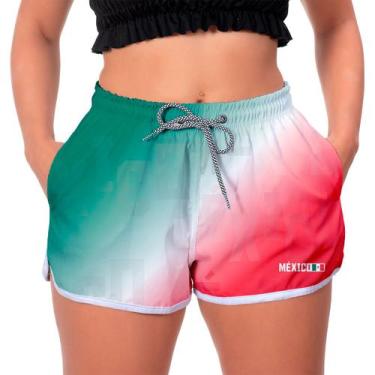 Imagem de Shorts Verão Praia Coleção W2 Copa 2022 Seleção México Feminino - W2 S