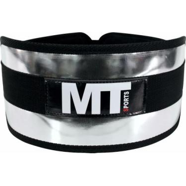 Imagem de Cinturão Protetor Agachamento Academia Coluna Treino - MT SPORTS, Cinz
