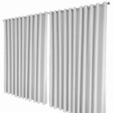 Imagem de cortina blackout Para varão Napoli 6,00 x 2,70 ilhios branco - Bravin 