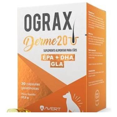 Imagem de Suplemento Avert Ograx Derme 20 para Cães (EPA+ DHA)- 30 Cápsulas
