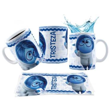 Imagem de Caneca 325ml Divertidamente 2 Personagens Tristeza Ansiedade - LARANJA