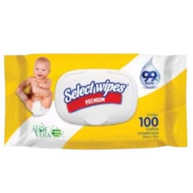 Imagem de Toalhas Umedecidas Select Wipes Premium C/ 100 UND