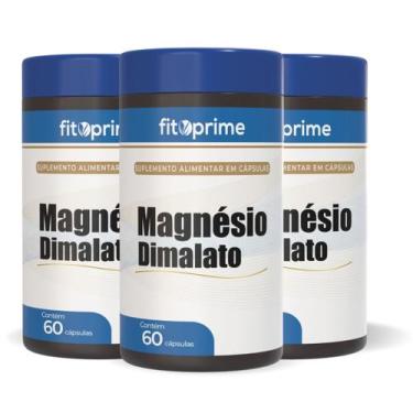 Imagem de Kit 3 Magnésio Di malato 60 Cápsulas 550mg Fitoprime