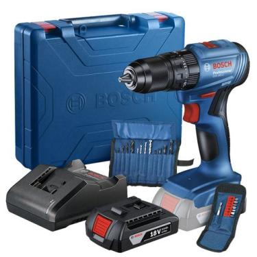 Imagem de Furadeira de Impacto GSB-185 LI-SB 1 Bateria + 23 Aces Bosch