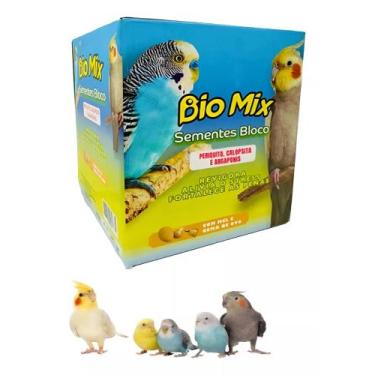 Imagem de Bloco De Sementes Para Periquito Calopsita Agapornis Biomix - Bio Mix