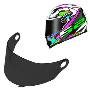 Imagem de Viseira Fume Antirisco Capacete Ls2 Ff358 Ff396 Polivisor