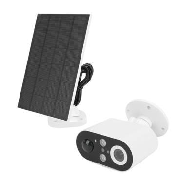 Imagem de Câmera de Segurança Externa, Câmera de Segurança Solar Com Painel Solar, de Câmera de Segurança Doméstica para Canteiros de Obras de Pomares