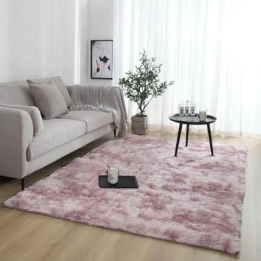 Imagem de KAIJIE Tapete fofo para quarto, sala de estar, tapete moderno super macio de pelúcia felpudo para dormitório, berçário, quarto de crianças, decoração de casa 120 x 200 cm