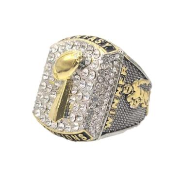 Imagem de Anéis de prata e ouro do Campeonato de Futebol de Fantasia Prêmio Troféus Três Dimensionais, 13