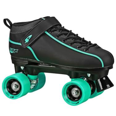 Imagem de Pacer GTX 500 Performance Speed Roller Skates Preto/Azul-Petróleo Tamanho M4/W5