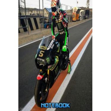 Imagem de Notebook : Johann Zarco Writing Notebook Gift For Men Women Teens 100 College Ruled Pages Thankgiving Notebook #770