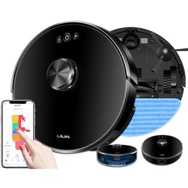 Imagem de LILIN XR500 Robô Aspirador de Pó, Reconhecimento de obstáculos, 110/220V Bivolt, Limpeza personalizada, Ajuste multilíngue, Ultrafino e silencioso, Salve vários mapas, Funciona com Alexa, Do Brasil
