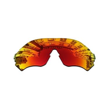 Imagem de Vonxyz Lentes de substituição para óculos de sol Oakley EV Zero Range OO9327 | Óculos de sol EV Zero Range Asian Fit – Ruby MirrorCoat polarizado