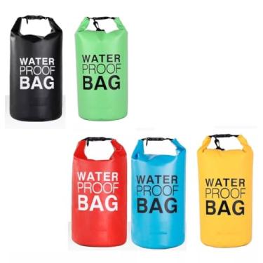 Imagem de Bolsa Mochila Impermeável Saco Estanque 20 Litros Camping Bag (Verde)