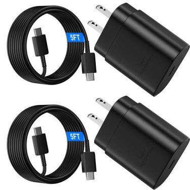 Imagem de Carregador Rápido USB-C Ubearkk 25W para Samsung Galaxy S25 - Roxo