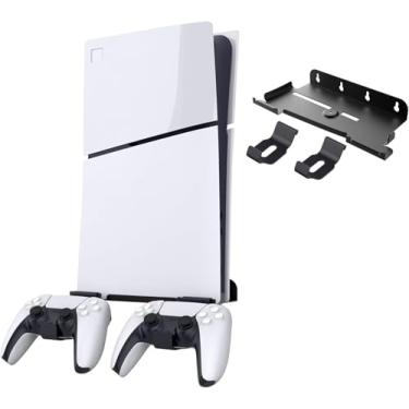 Imagem de Suporte De Parede Em Aço Para Playstation 5 Slim Digital e Ultra Base Preto