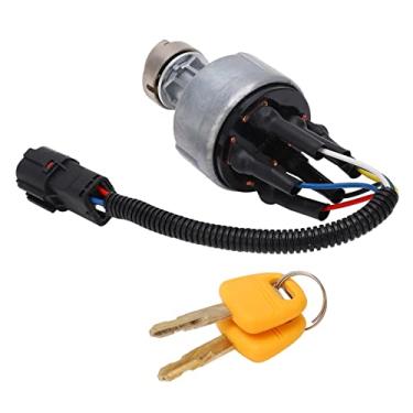 Imagem de Interruptor DE Ignição para Iniciantes, Liga DE Alumínio, Contatos DE Cobre, SANY SY210 SY235 SY225 STANGEIRO DE IGNIÇÃO DE EXCAVADOR Com Tampa DE Proteção e 2 Teclas