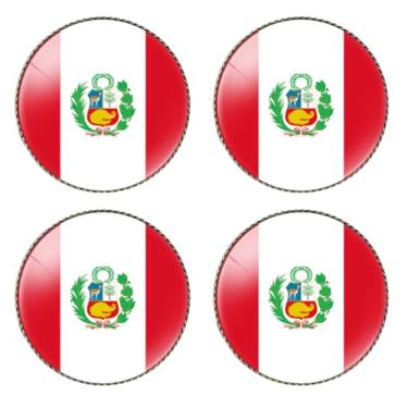 Imagem de HSQCEZ 4 peças de broche de bandeira do Peru redondo 2,5 cm, alfinetes de lapela crachá de lembrança para chapéu e mochila de roupas, acessórios de broche de bandeira peruana, lembrancinhas de festa,