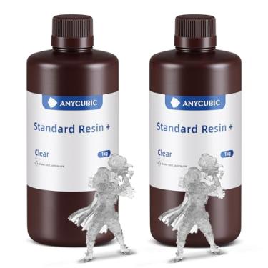 Imagem de ANYCUBIC Resina De Impressora 3D Padrão Atualizada, Resina De Cura Uv Rápida Sla De 405 Nm, Fotopolímero De Alta Precisão E Rápido Para Impressão 3D Lcd/Dlp/Sla Com Capacidade Para 8K (Transparente