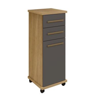 Imagem de Balcão Tokio Master MDF Arte Móveis - Arte Moveis, Cinamomo/ Grafite