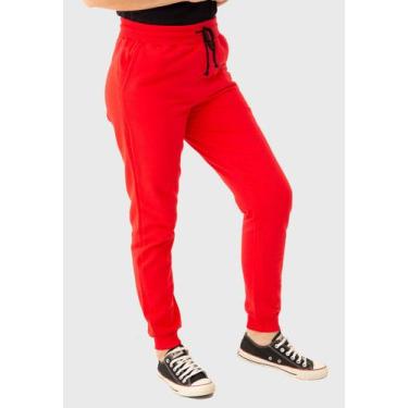 Imagem de Calça Moletom Feminina Jogger com Punho 44002 - Konciny confecções, Ve