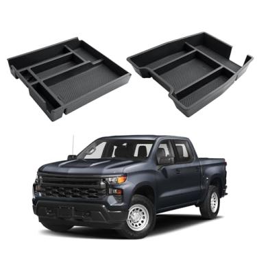 Imagem de ECOZEN Organizador de console central Silverado 1500 2025 para acessórios Silverado/Sierra 2500HD/3500HD Silverado 1500/2020-2025 Silverado/Sierra 2500HD/3500HD - serve apenas para banco dianteiro