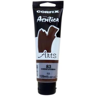 Imagem de Tinta Acrílica Arts Corfix 120ml 120ml G2 - 85120, 083 - SOMBRA QUEIMA