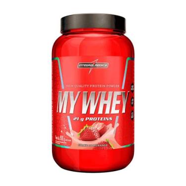 Imagem de Whey Protein Concentrado My Whey - Integralmedica, Morango, 900g