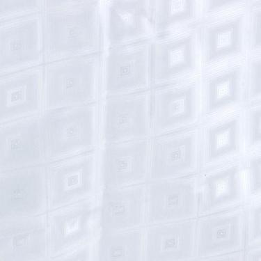 Imagem de Cortina De Banho Quadrados 180x180 Cm Branco - Just Home Collection