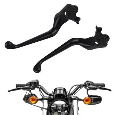 Imagem de QUASCO Alavancas de embreagem de freio pretas compatíveis com Harley Sportster 883 1200 Dyna Road King