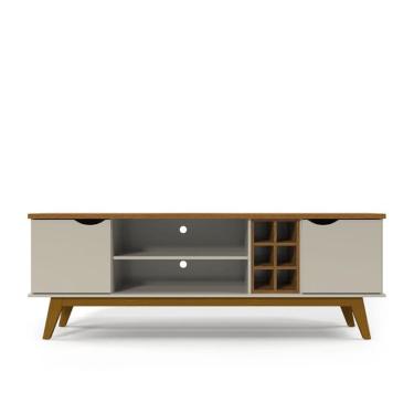 Imagem de Rack Prism para TV de até 60 Off White Cumaru Patrimar