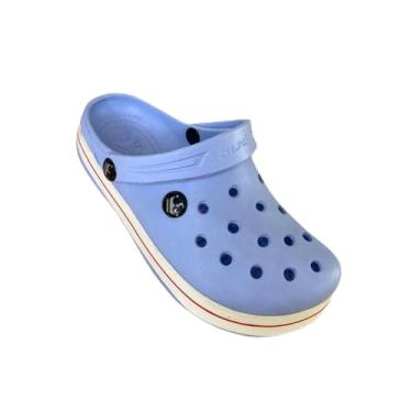 Imagem de Babuche King Super Leve Adulto EVA Solado Antiderrapante Ventilado e Fácil de Limpar Confortável Trabalho e Lazer (Azul Tiffany, BR, Adulto, Faixa Numérico, 39, 40)