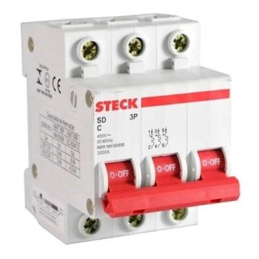 Imagem de Steck, Disjuntor Serie Sd62 04A 2P Curva B 3Ka SDD62B04