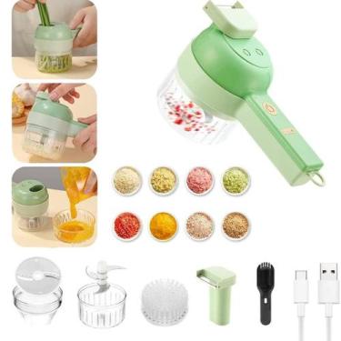 Imagem de Mini Processador Elétrico Moedor Alimento 4 Em 1 Sem Fio Usb - Bellato