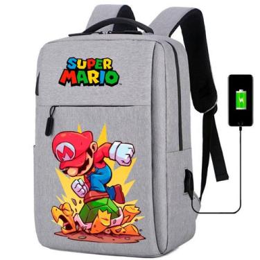 Imagem de Bolsa Escolar USB Infantil Com Estampa De Personagem Clássico De Video