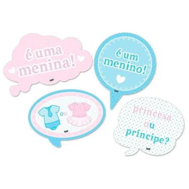 Imagem de Kit Placas Chá Revelação com 9 Unidades - Festcolor