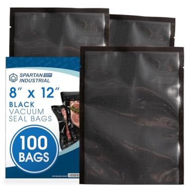 Imagem de Spartan Industrial Sacos de vedação a vácuo de 20 x 30 cm – 100 sacos de armazenamento de alimentos sem BPA para marinar, congelar, cozinhar sous vide