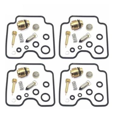 Imagem de Compatível com GSX750F Katana 1998-2006 GSX750 GSX 750 F Kit de reparo de carburador de motocicleta Peças de junta de agulha flutuante (4 peças)