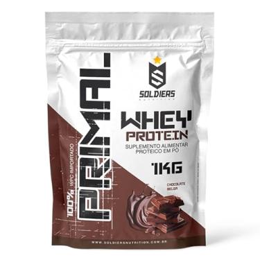 Imagem de Whey Protein Primal 1Kg - Importado - Soldiers Nutrition Sabor:Chocolate Belga