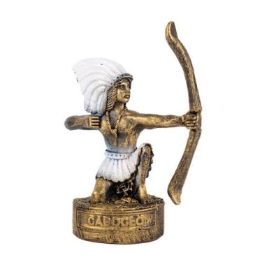 Imagem de Escultura Caboclo Vintage 8 Cm- Escolha A Cor - Meta Atacado