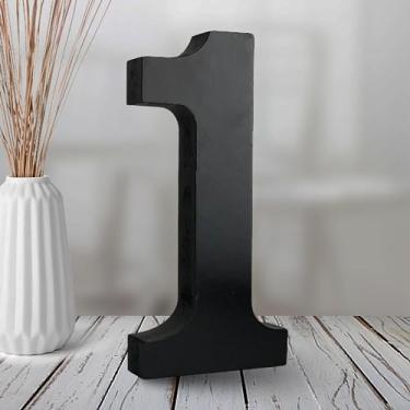 Imagem de AOCEAN Números De Madeira Preta 6" Inacabados Para Decoração Halloween, Fatias Em Pé, Placa Sinalização, Decoração, Artesanato, Projetos Festas Casa (1)