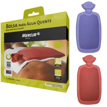 Imagem de Bolsa agua quente compressa multiuso m 1,4l mercur bc0013, BORDO