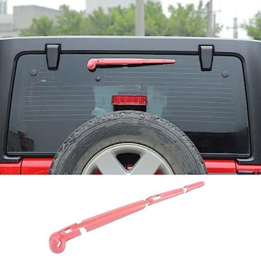 Imagem de SQQP Acabamento Decorativo Da Palheta Do Limpador De Para-Brisa Traseiro Para Jeep Wrangler Jk Jku 2007-2018 (Rosa)