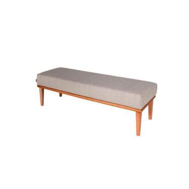 Imagem de Banco 2 Lugares Grazi Bege e Castanho 160 cm - Keva