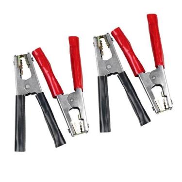 Imagem de Kit 2 Pares De Garra Jacaré 600ah Para Chupeta Ponte Bateria - Duran